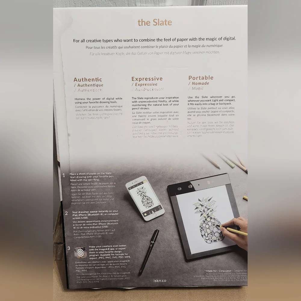 The Slate Drawing Tablet and Accessories (New/Like New)